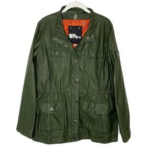 The Fillmore Olive Full Zip Military Bomber Jacket
